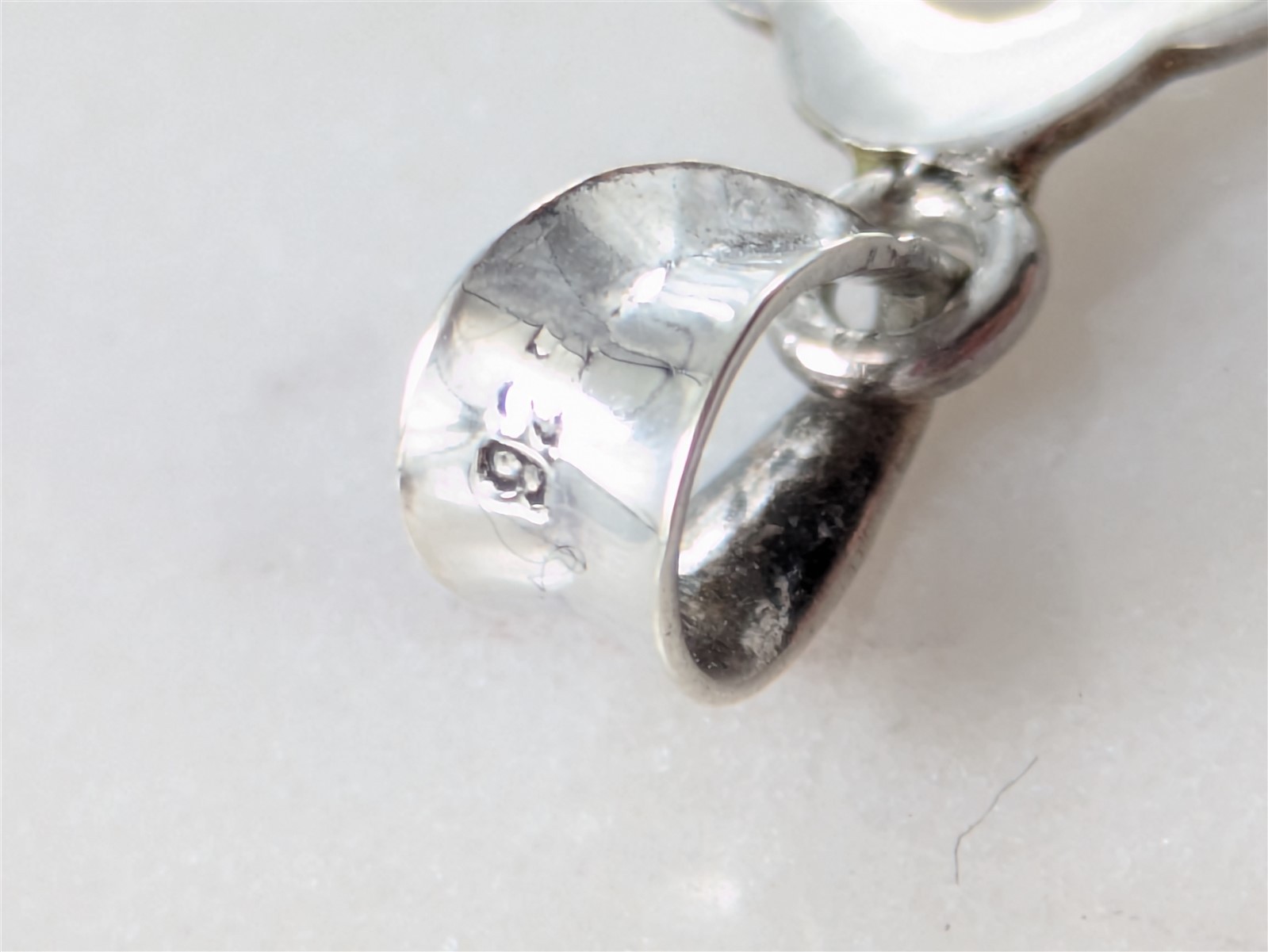 Vintage Solid Sterling Silver Botany Trefoil Cross Pendant 2 Grams