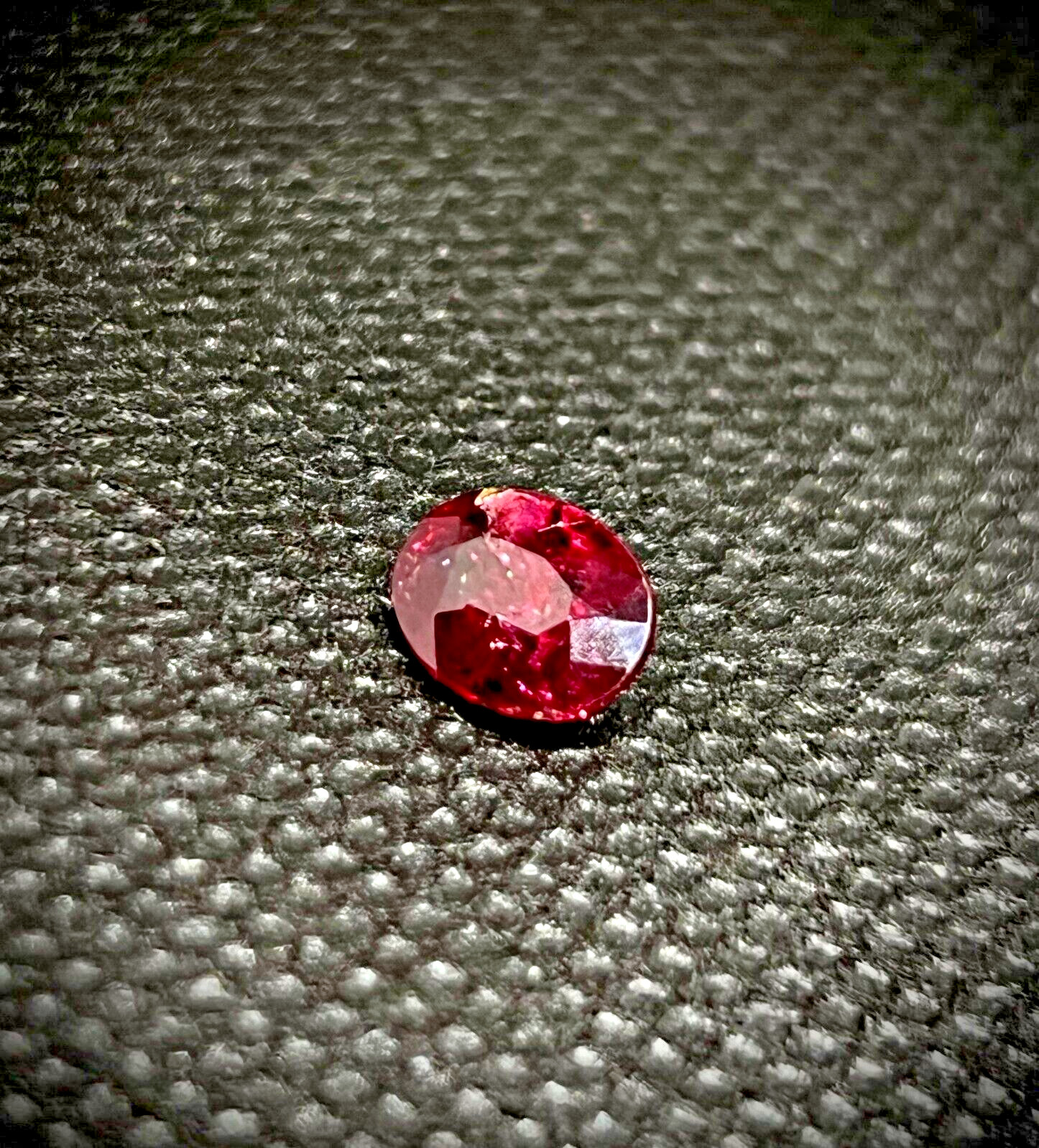 1.63 Cts Oval Red Natural Ruby Very Rare Heavily Included Untreated @ Madagascar
