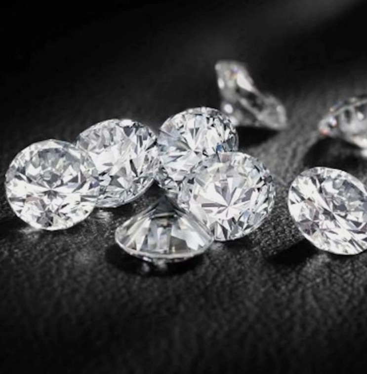 IF Clarity Loose CVD Diamond 0.20 Ct Lab Grown 2.10 mm Round 5 Pcs Lot Certified