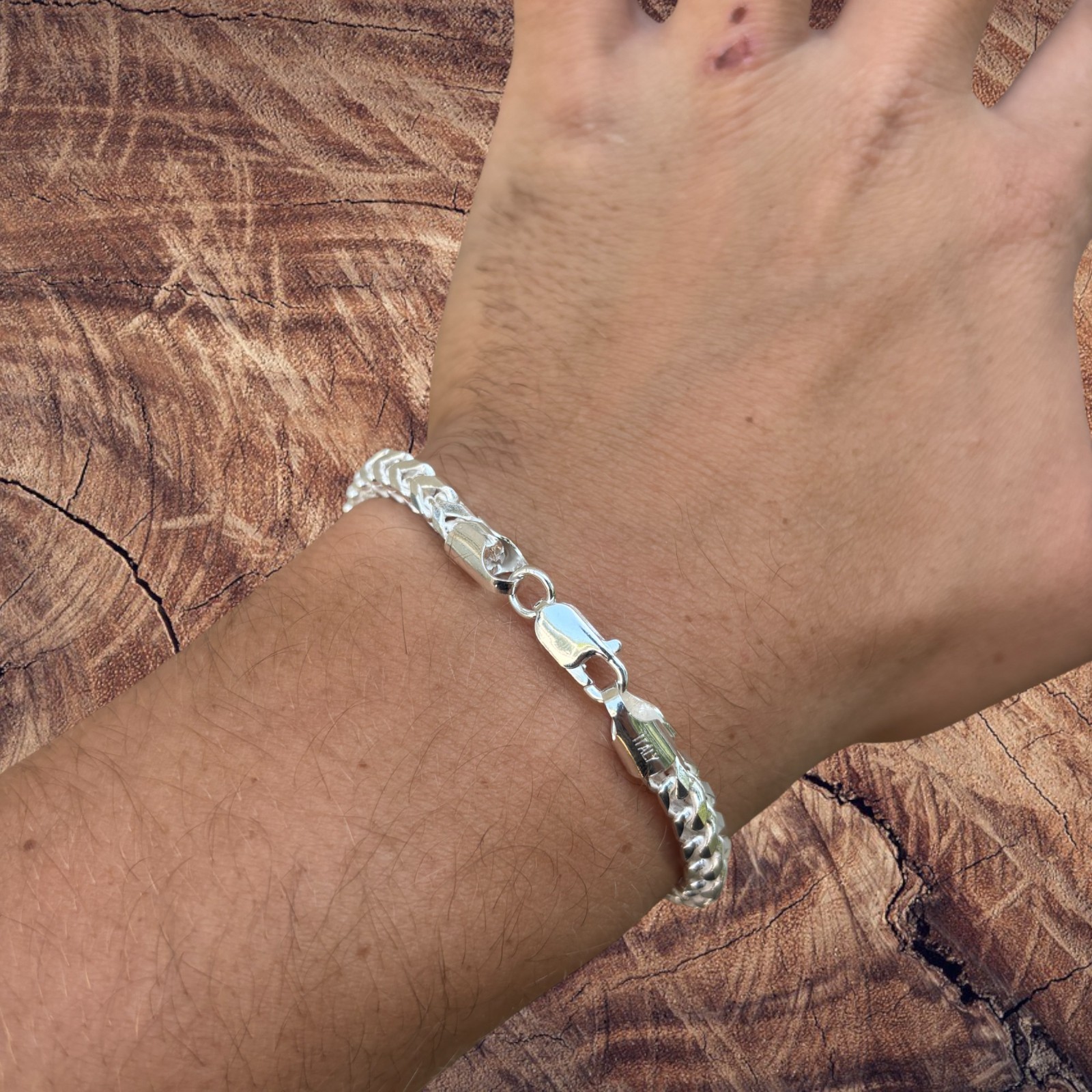 5mm Franco Link Bracelet – Real Solid 925 Sterling Silver Or 14k Gold Vermeil