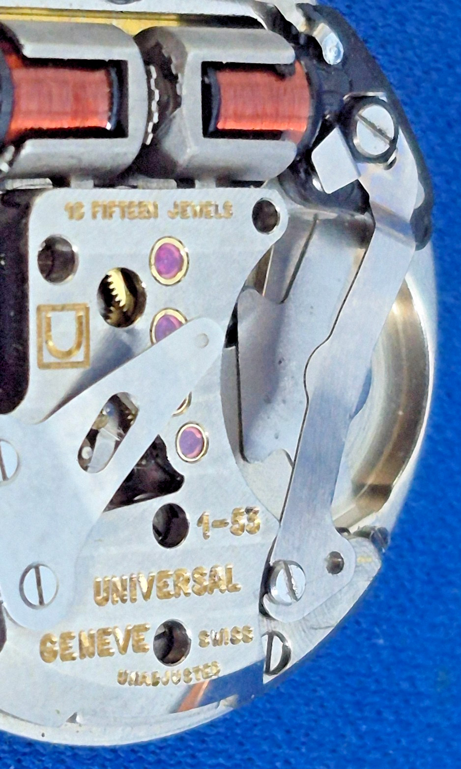 Universal Geneve Unisonic Movement 1-53 parts/repair; untested from a gold buyer