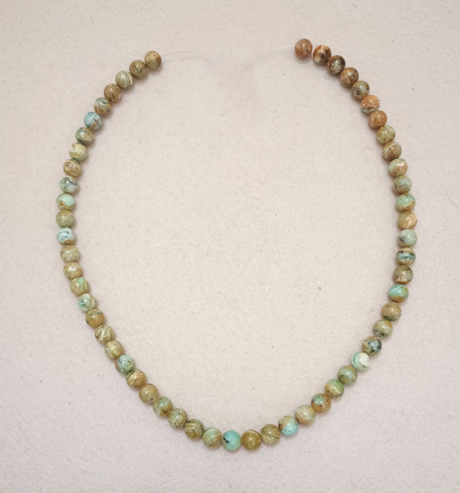 PERUVIAN OPAL 8MM ROUND BEADS – 17.75″ Strand – 5071E