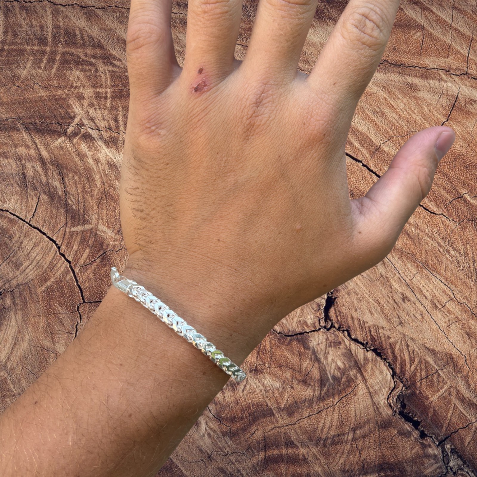 5mm Franco Link Bracelet – Real Solid 925 Sterling Silver Or 14k Gold Vermeil