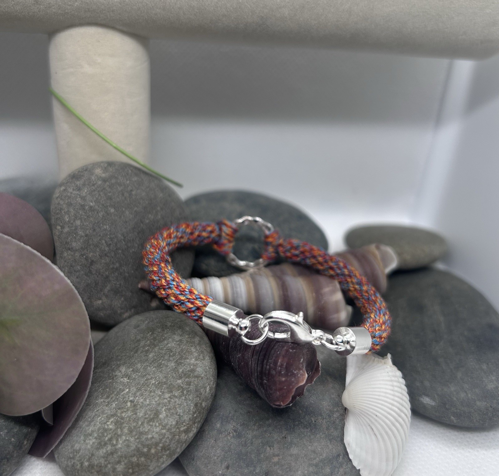 Braided Macrame Bracelet with Clasp fastener, 17.5cm in length, perfect gift!
