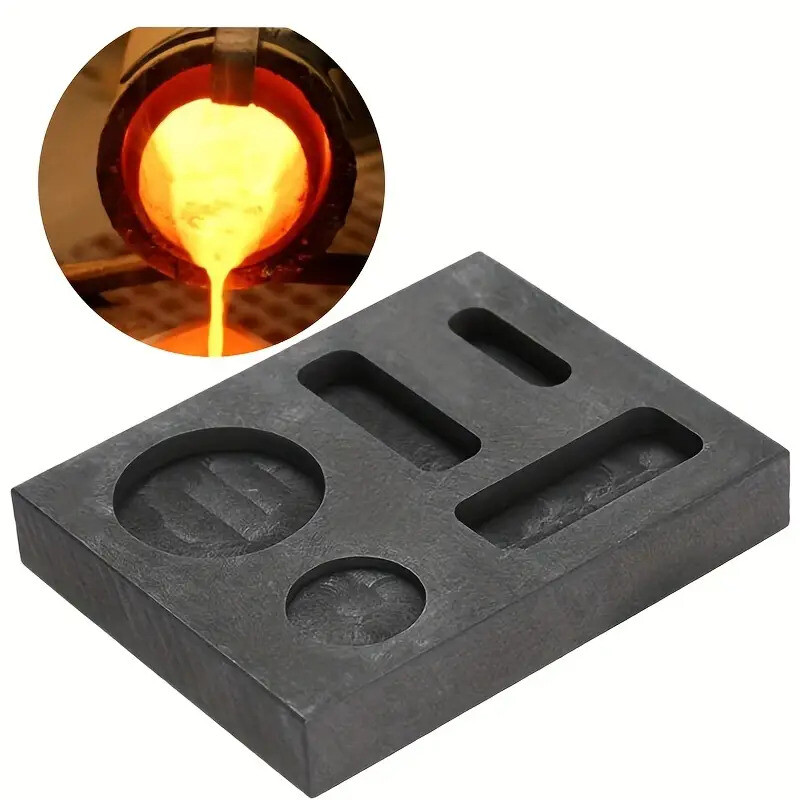 Graphite Ingot Casting Mold Combo Mould For Melting Refining Gold Silver Copper