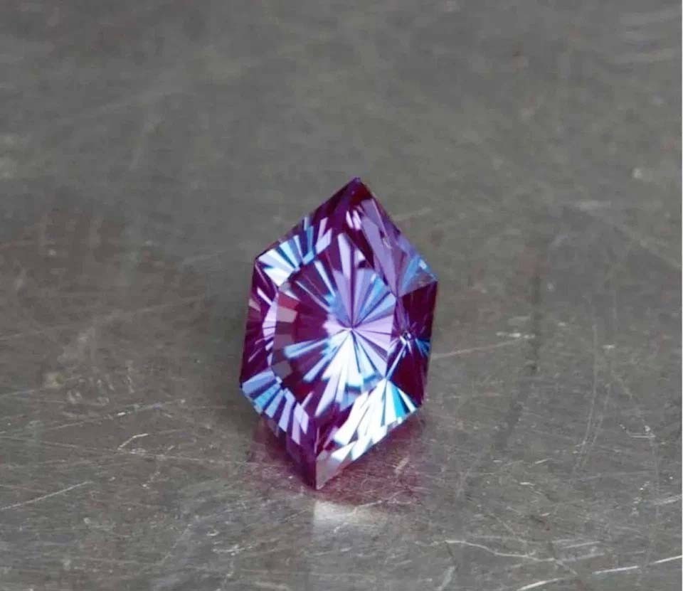 Certified 15 Ct+ Natural Alexandrite Color Change Fancy Cut Loose Gemstone