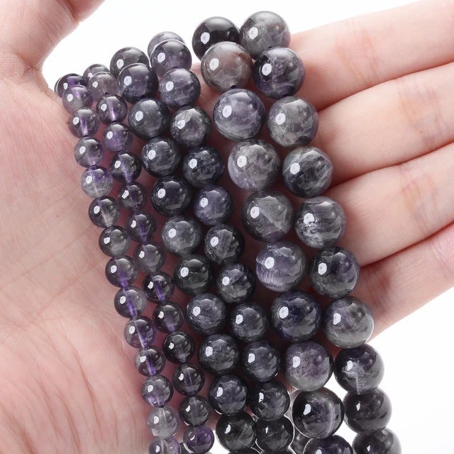 Natural Gemstone Round Spacer Loose Beads Jewelry Making 4mm 6mm 8mm 10mm 12mm