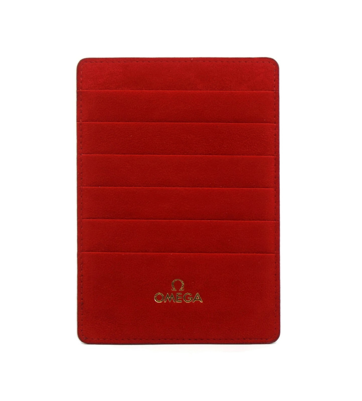 Omega Red Cloth Wallet Card Holder