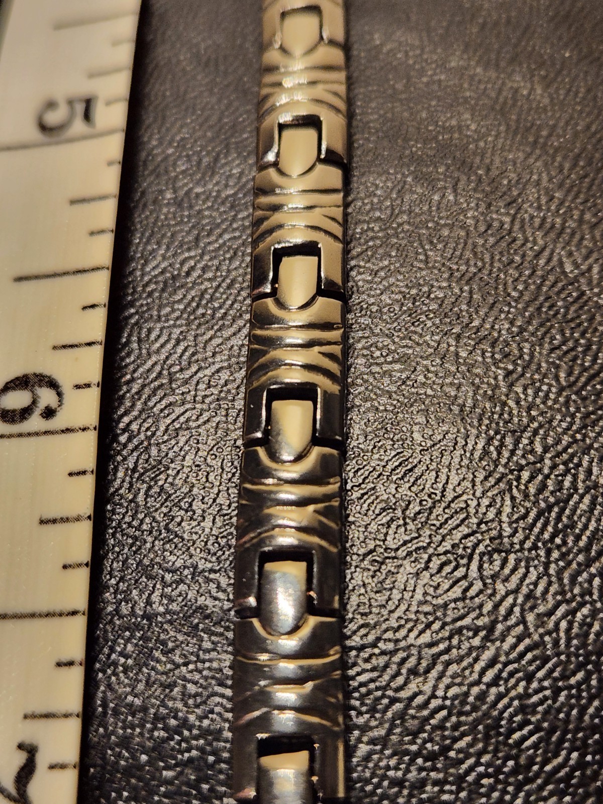 Handmade Taxco Mexican 925 Sterling Silver Bracelet Links Beautiful Shine