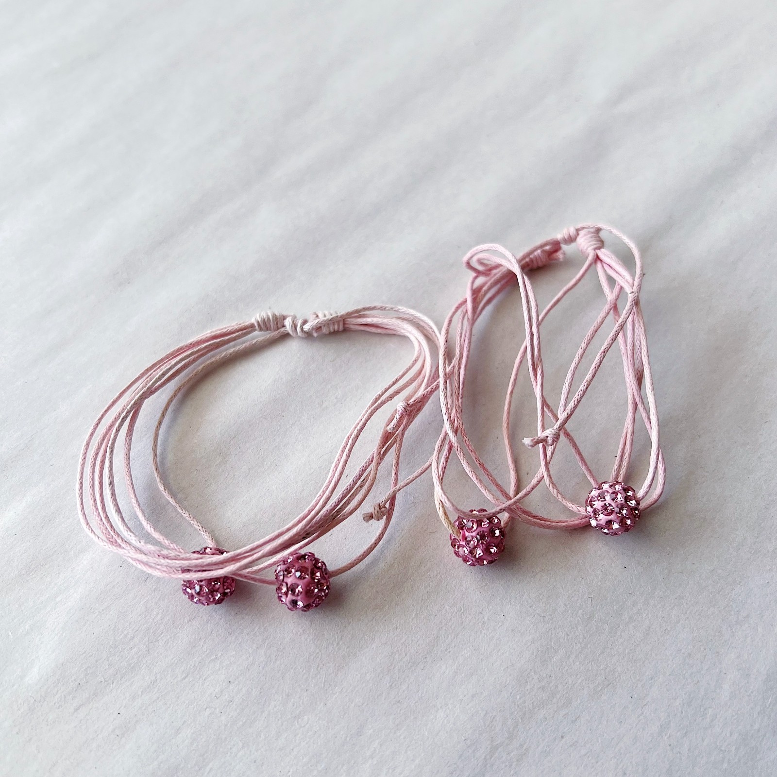 String Bracelets – YOU PICK: Red, Pink, Orange, Black, White, Green, Blue