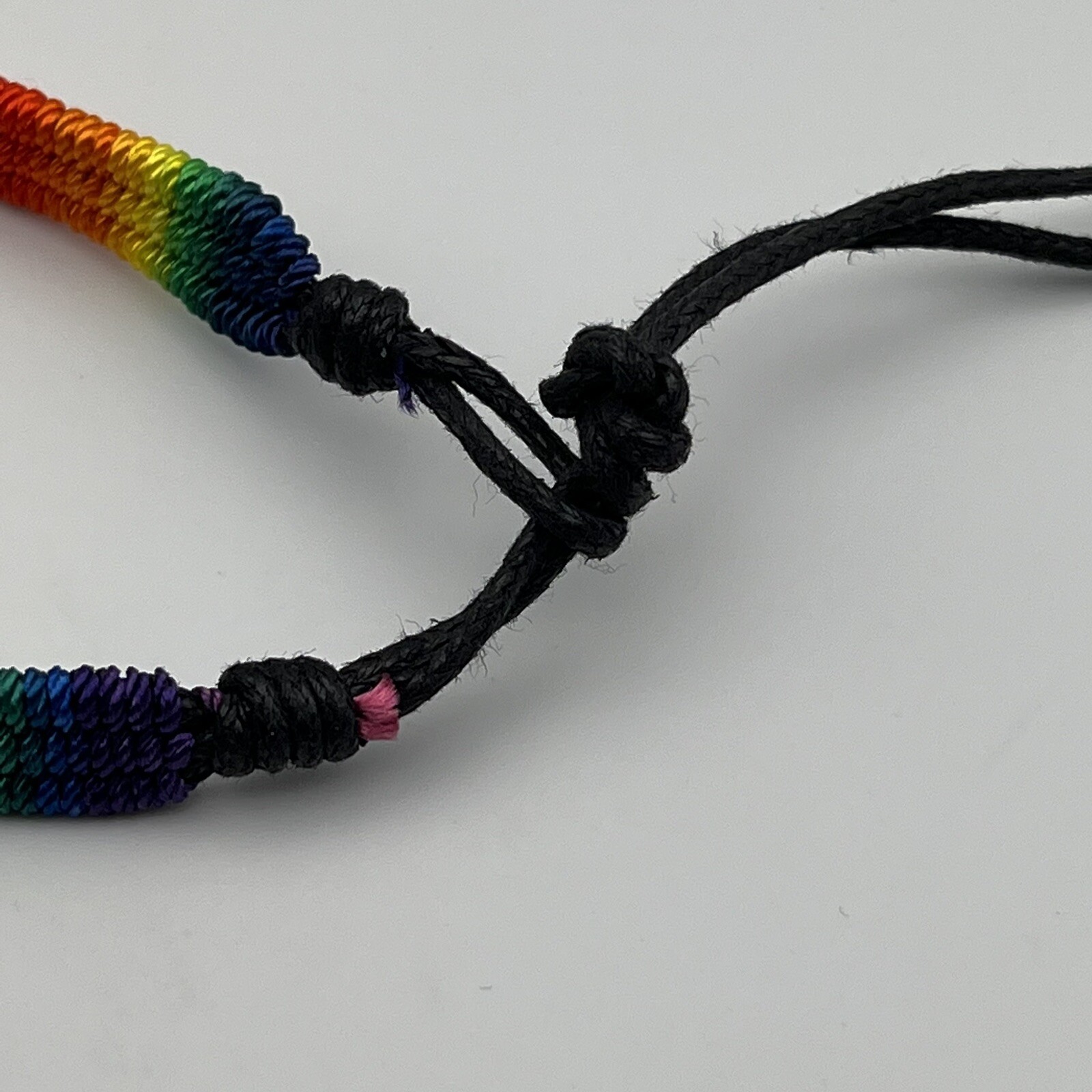 Pride Bracelet 2 Pack LGBTQ Awareness Ally Woven Rainbow Bracelet Anklet