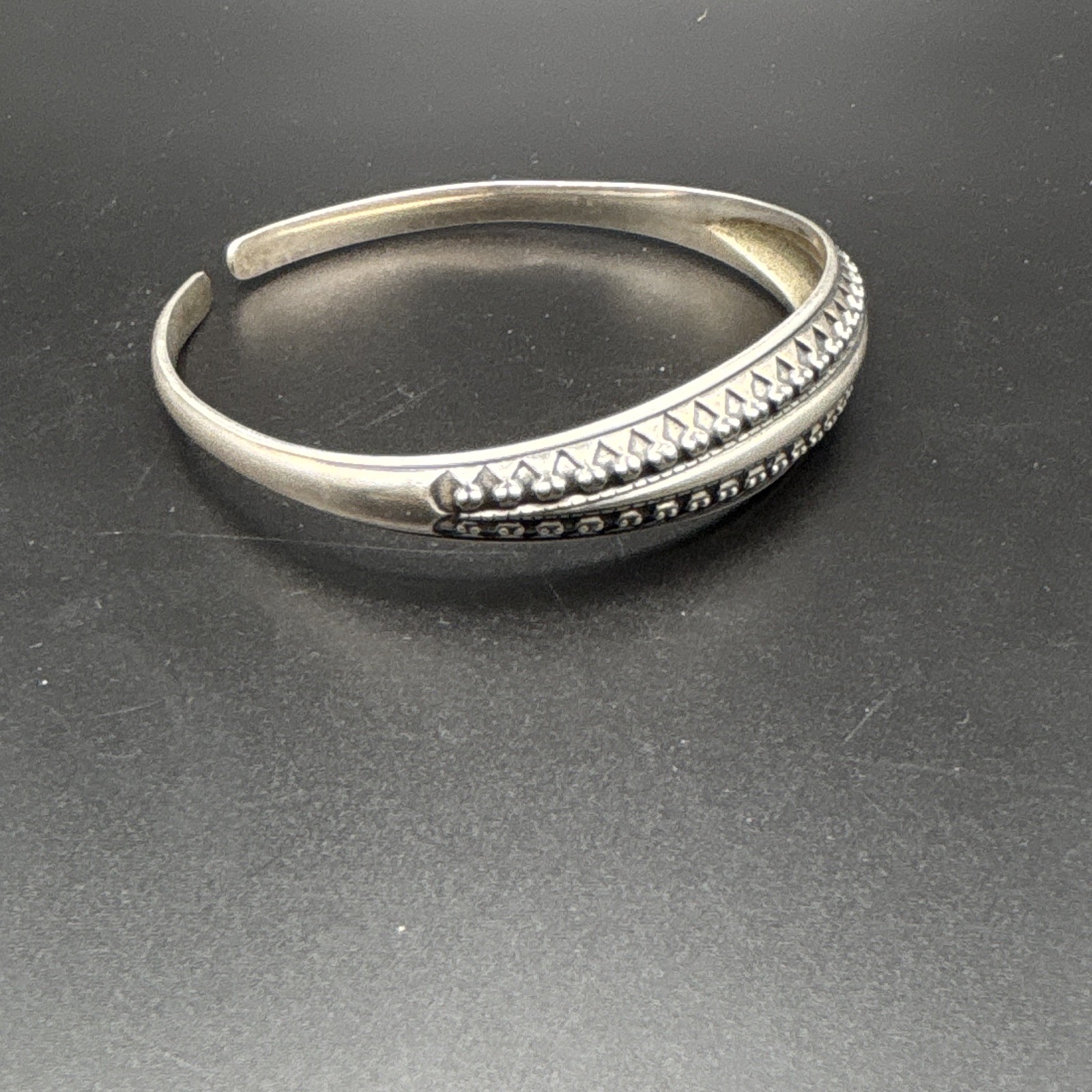 VTG David-Andersen Norway Sterling Silver Viking Saga Cuff Bangle Bracelet 41.7g