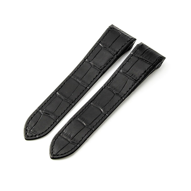 For Cartier Santos 100 Genuine Leather Watch Band Strap 20 23 24.5mm with Tools