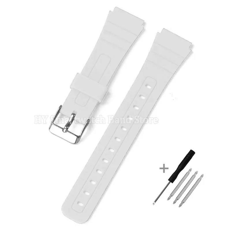 18mm Silicone Soft Watch Strap for Casio F91W F105/108 A158/168 W800H SGW400 AE1
