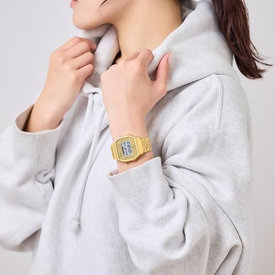 Casio ABL-100WEG-9A Bluetooth Digital Watch Gold Step Tracker Vintage Style