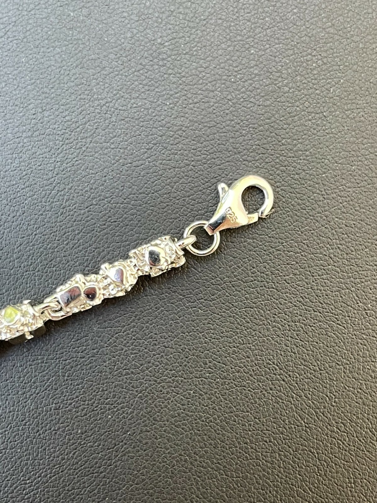 Custom Handmade Solid 925 Sterling Silver Nugget Link Chain Necklace 5mm 18-30″
