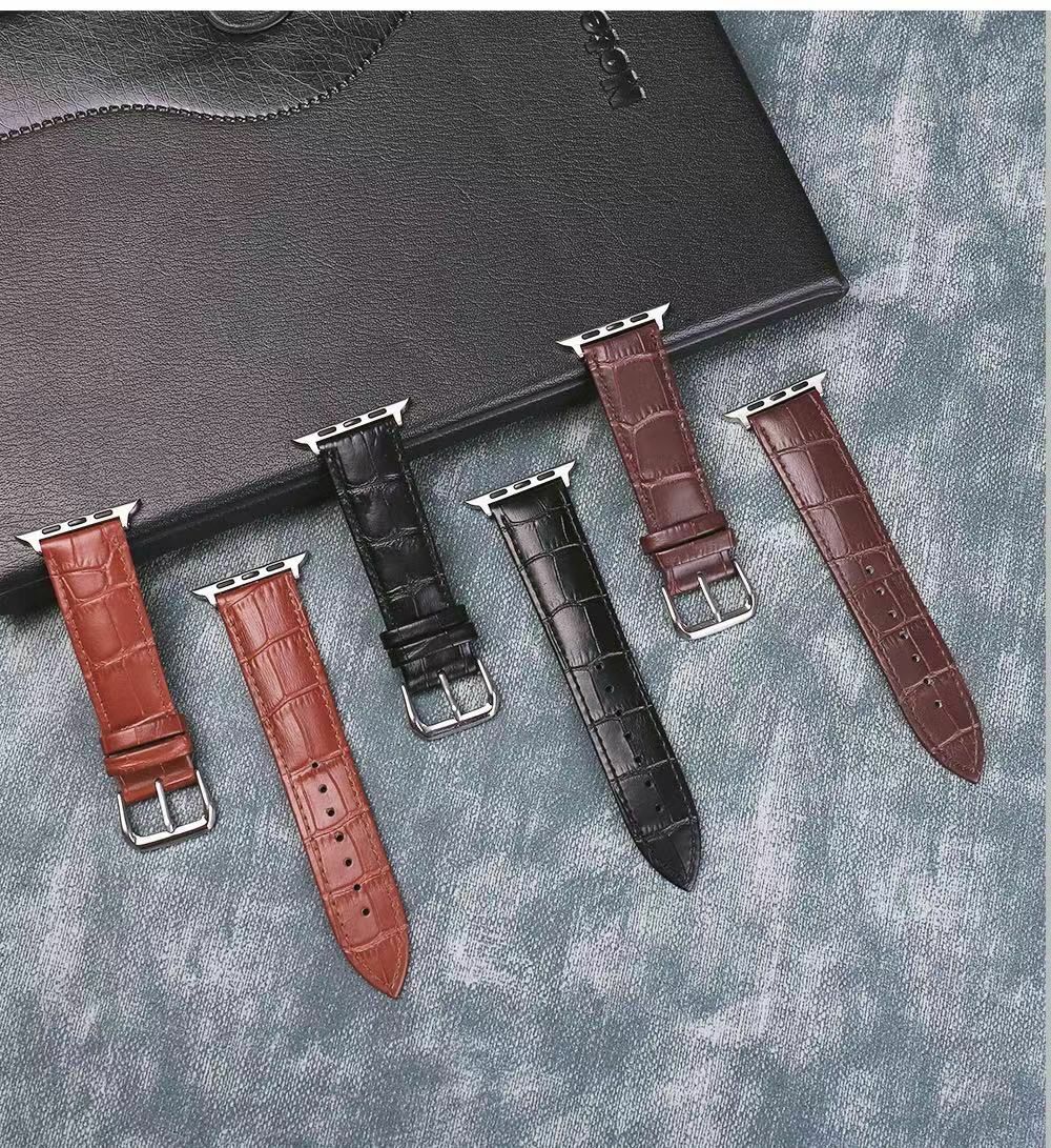 Genuine Leather Apple Watch Band For iWatch Series 6 5 4 3 2 38mm/40mm 42mm/44mm