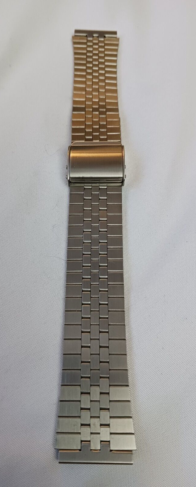 18mm ibico Flared Stainless Steel Nos 1970’s Vintage Watch Band LED LCD Swiss
