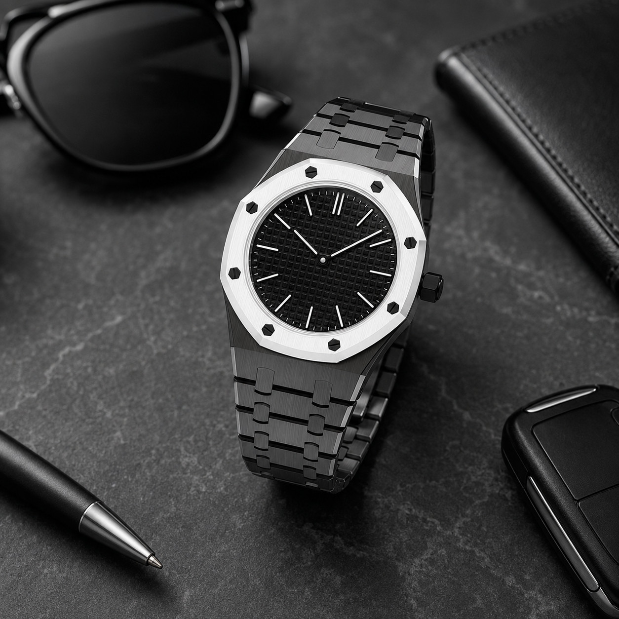 Stainless Steel Case Bracelet for ROYAL POP SWATCH x AP Pocket Watch