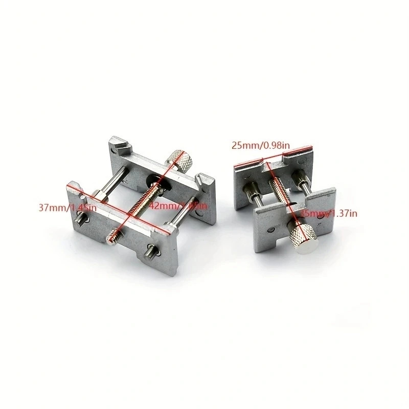 2PCS Universal 2-in-1 Watch Movement Holder Fixed Base Repair Tool Watchmaker