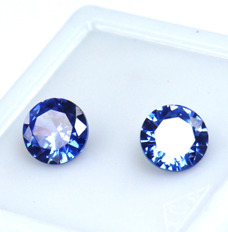 Blue Sapphire AAA+ Quality Certified Natural Loose Gemstone Round Cut 1.80 Ct