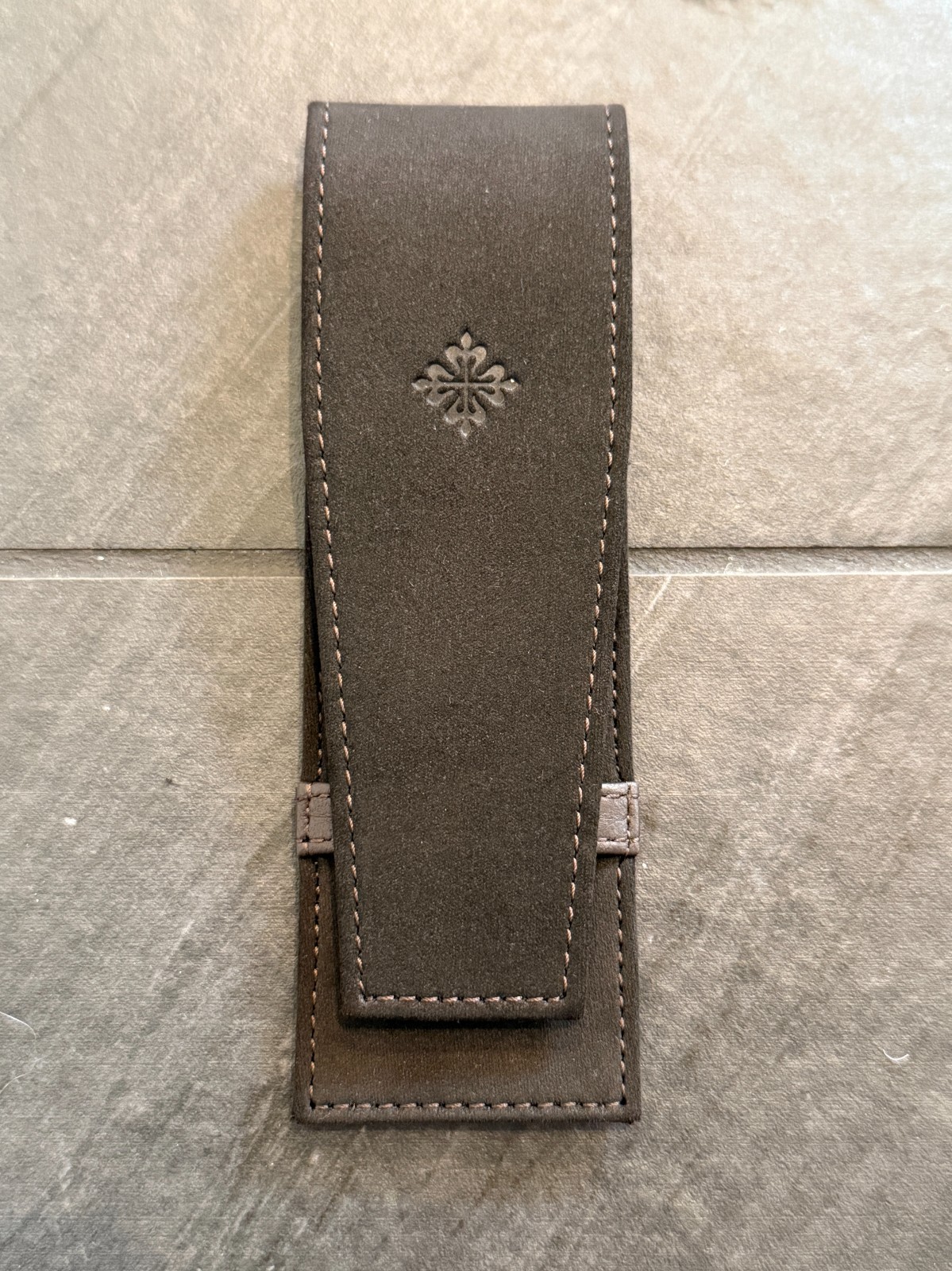 NEW GENUINE OEM PATEK PHILIPPE BROWN SUEDE WATCH / STRAP POUCH