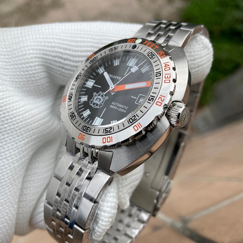U.S. Seller! Steeldive SD1967 Automatic Diver-200M-NH35 -Sapphire – DOXA Style
