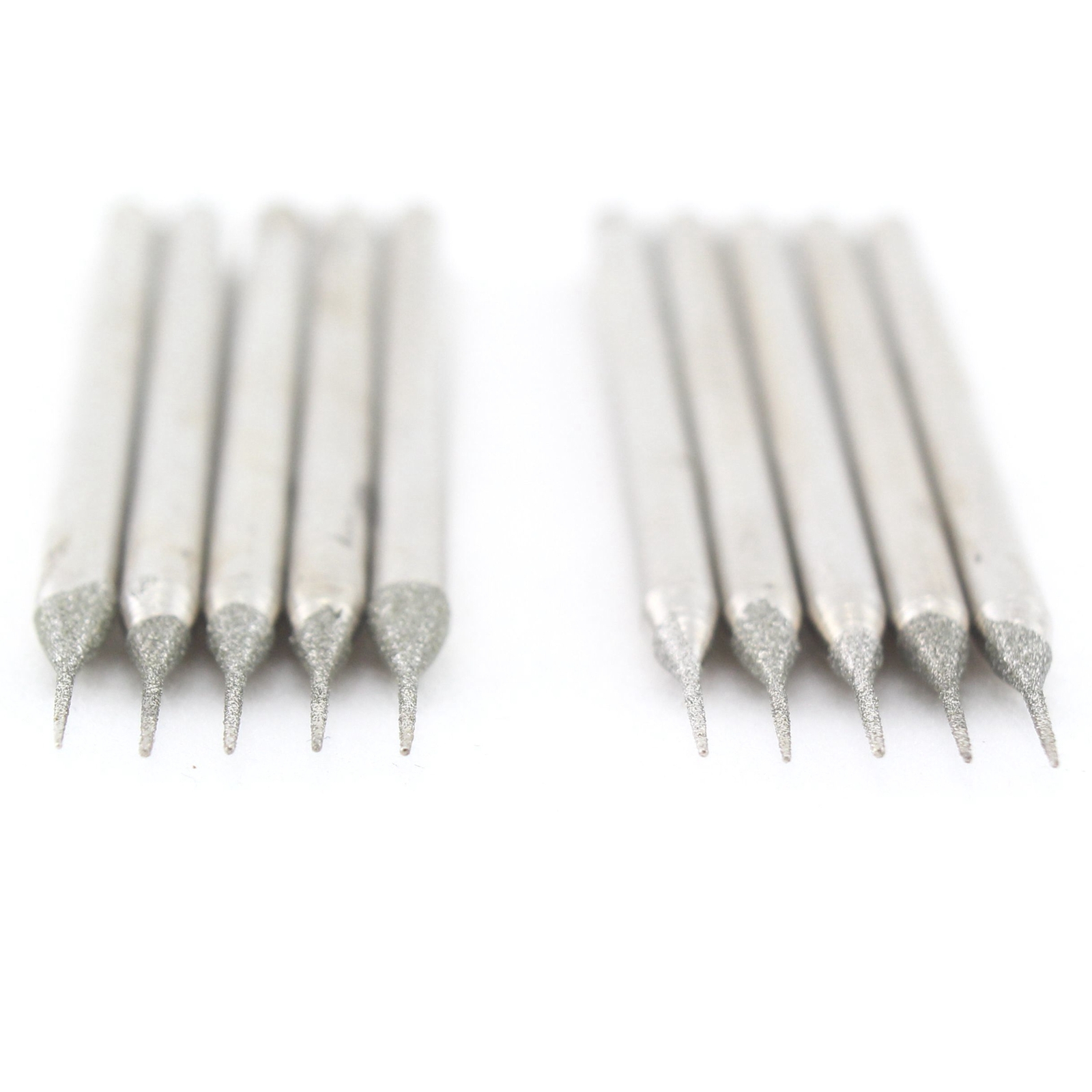 30Pcs 0.5mm Tapered Point Diamond Grinding Bits Burrs Lapidary Tools for Stone