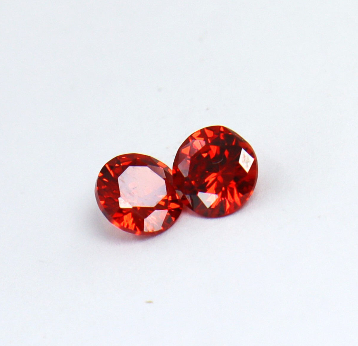 2.80 Ct Certified AAA+ Quality Natural Orange Sapphire Loose Gemstone Round Cut