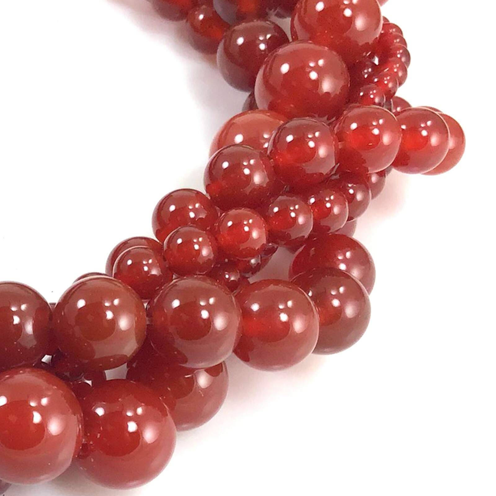 Natural Red Carnelian Spacer Round Bead 15″ 3mm 4mm 6mm 8mm 10mm 12mm Wholesale