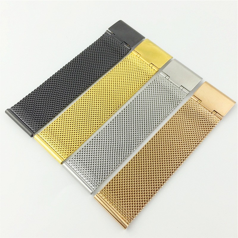 0.6 Line Milanese Quick Release Watch Strap Stainless Steel Mesh band 12mm-24mm