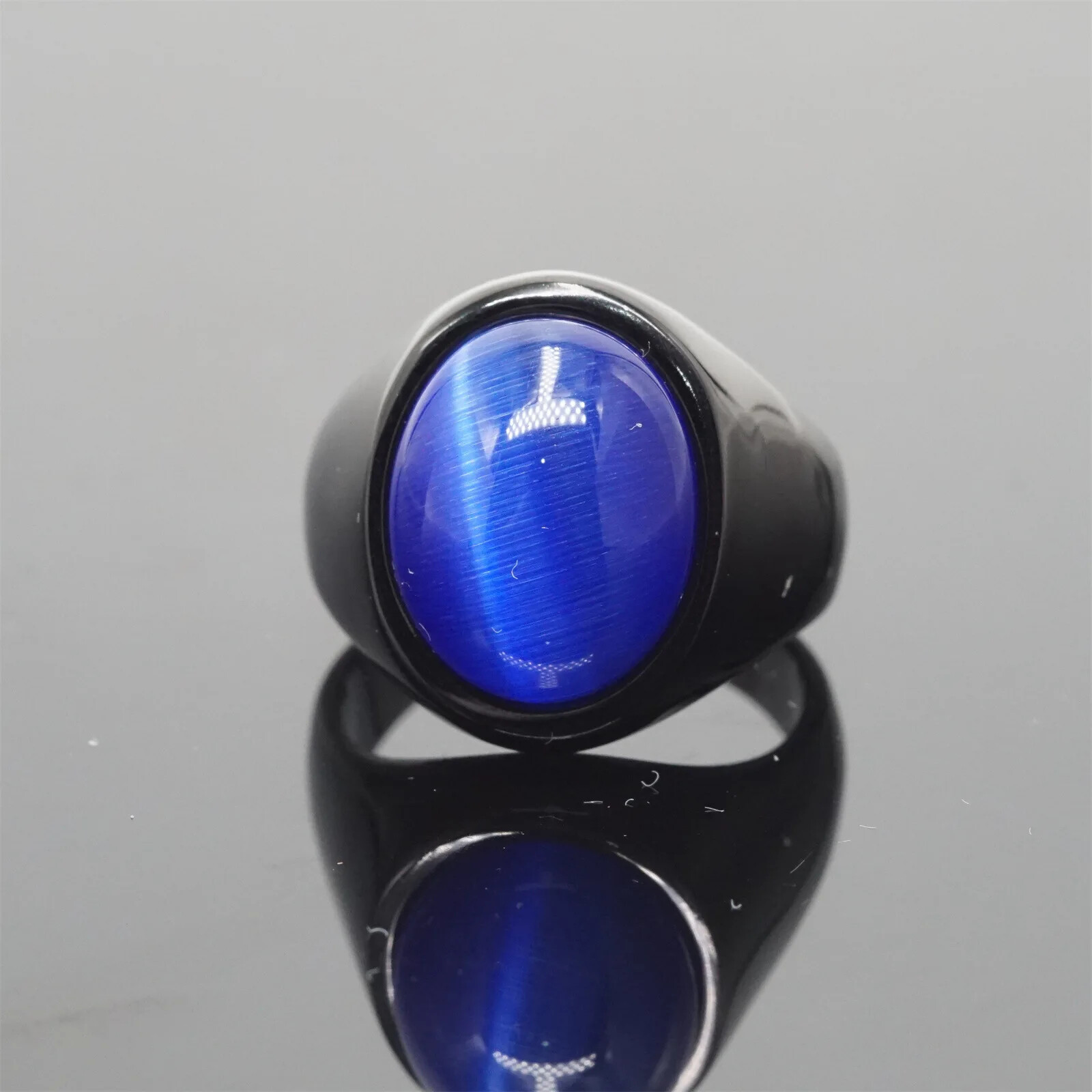 Multi Color Stone Vintage Stainless Steel Fashion Trendy Rings Size 7-12
