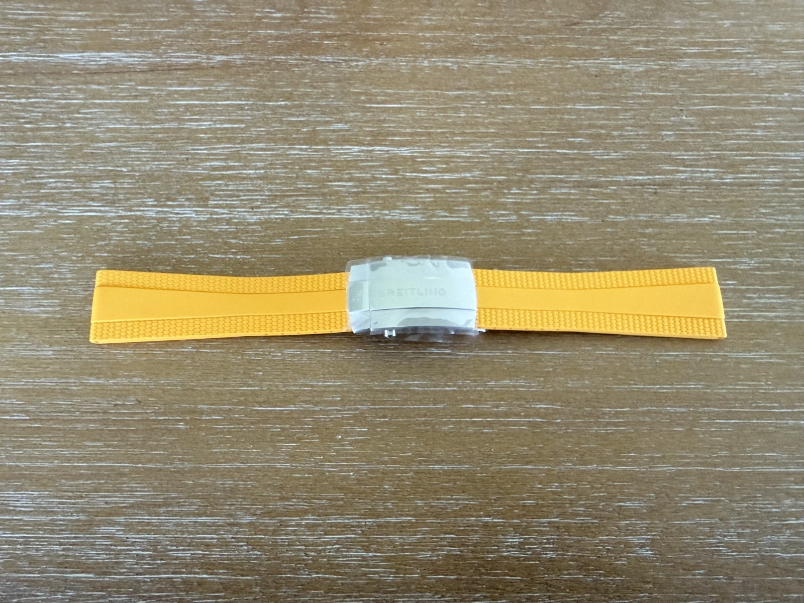 Breitling SuperOcean Diver Pro Yellow Rubber Strap Buckle A17375 22-18mm 364S