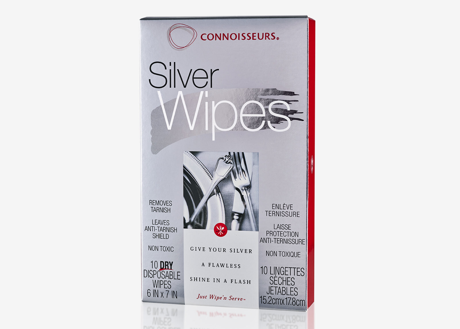 6 Boxes Connoisseurs Disposable Silver Cleaning Wipes 10-count $10.83ea 60 cloth