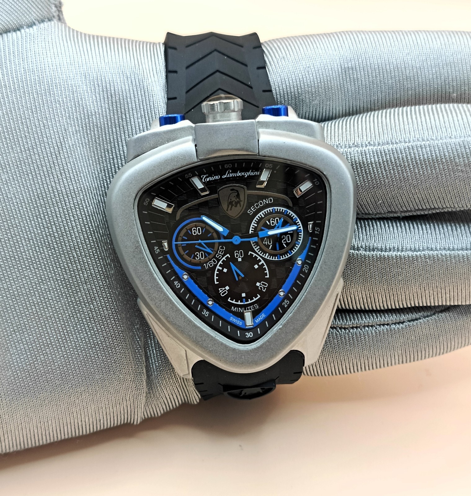 Amazing Tonino Lamborghini Chronograph Black Dial Refurbished Men’s Wrist Watch