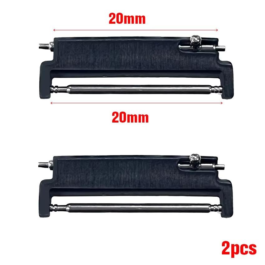 2pcs Quick Release Watch Adapter Connector 20mm 22mm Metal Strap Converter
