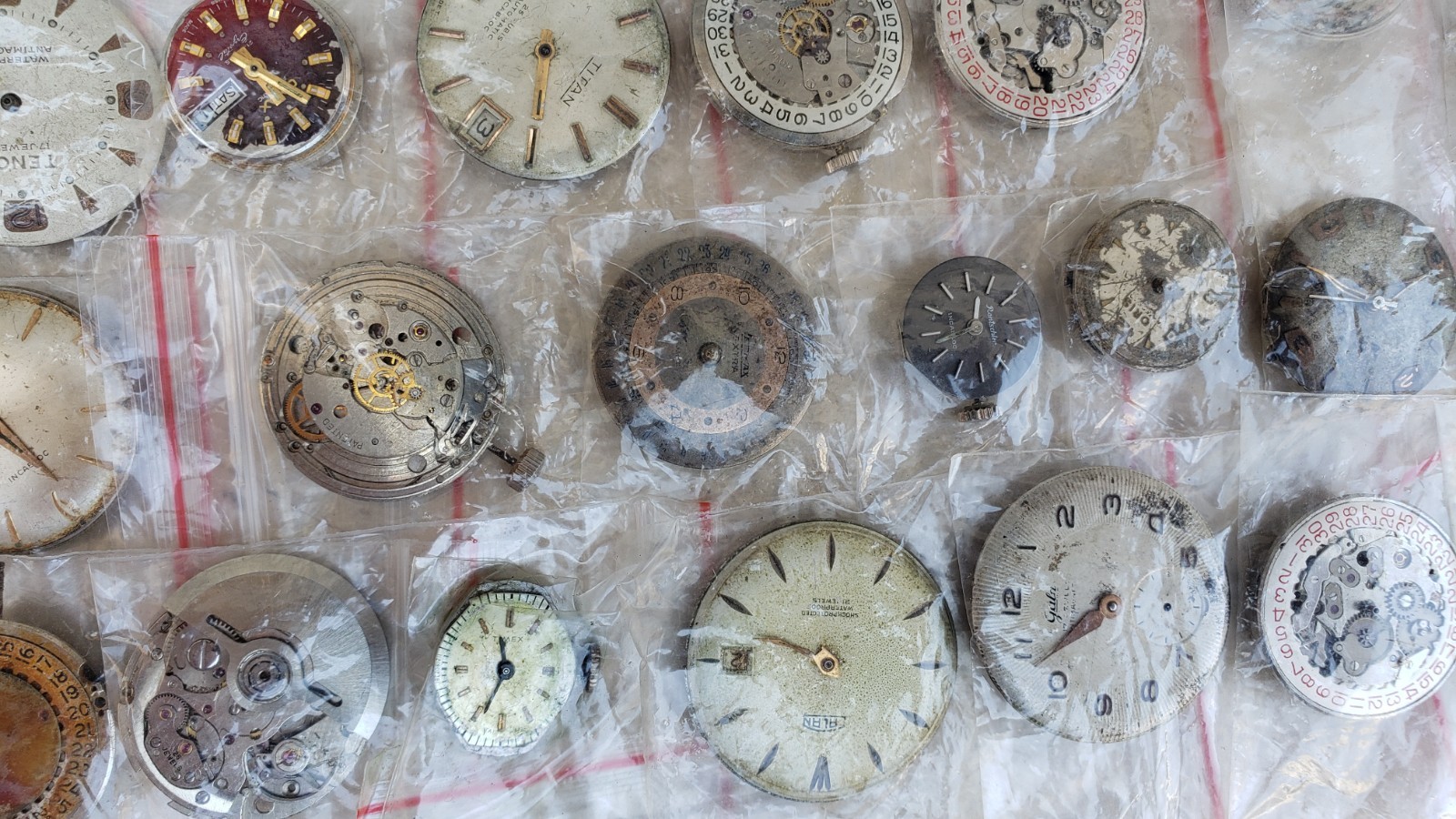 Antique Vintage Automatic Manual Wind Mixed Watch Movements- Lot Of 72 Movement