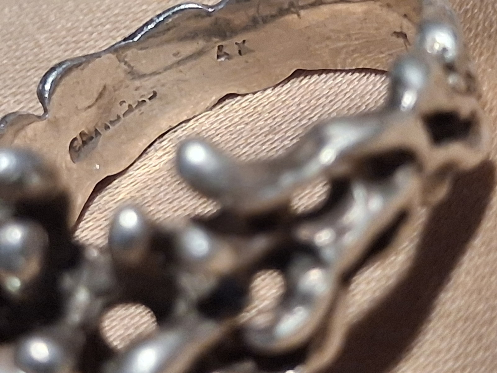 Unique Vintage Ring With Single Pearl By Designer AK
