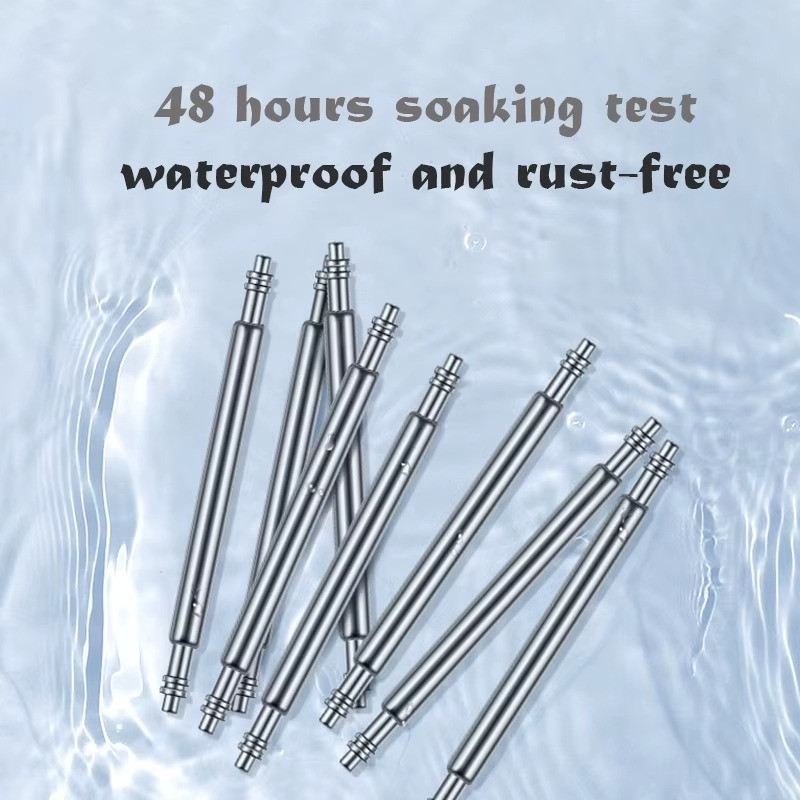 10 pcs Watch Spring Bar Pins Watchband Stainless Steel -Diameter 1.5mm or 1.8mm