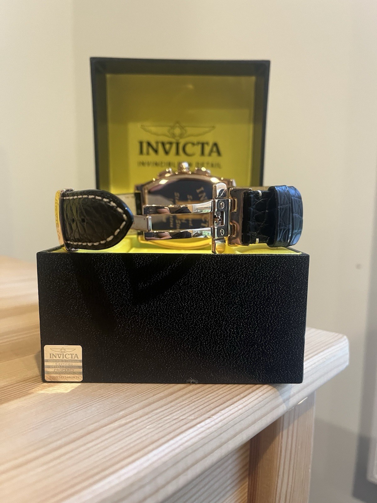 Invicta Rose Gold Plated Chronograph Watch 2342 39mm
