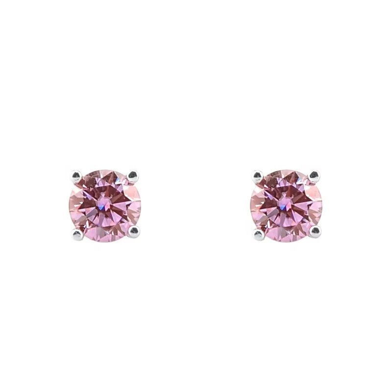 1ct-2ct D Color VVS1 Moissanite Stud Earrings Women Lady 925 Sterling Silver
