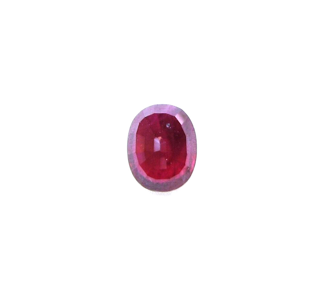 Natural Loose Gem Oval Thai Ruby Cherry Red 1.15 Carats 6.8×5.4×3.5 MM LxWxD