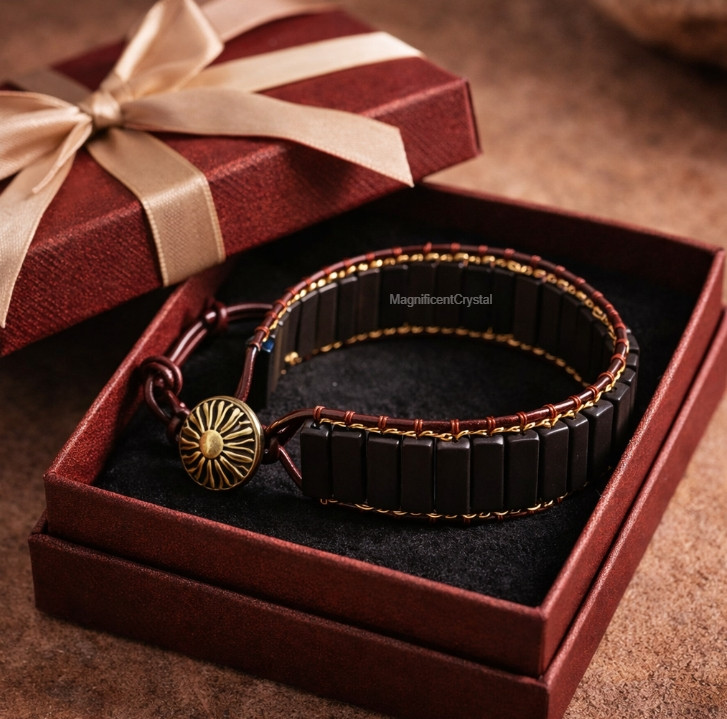 High Quality Natural Black Tourmaline Bracelet Healing Energy Protection Jewelry