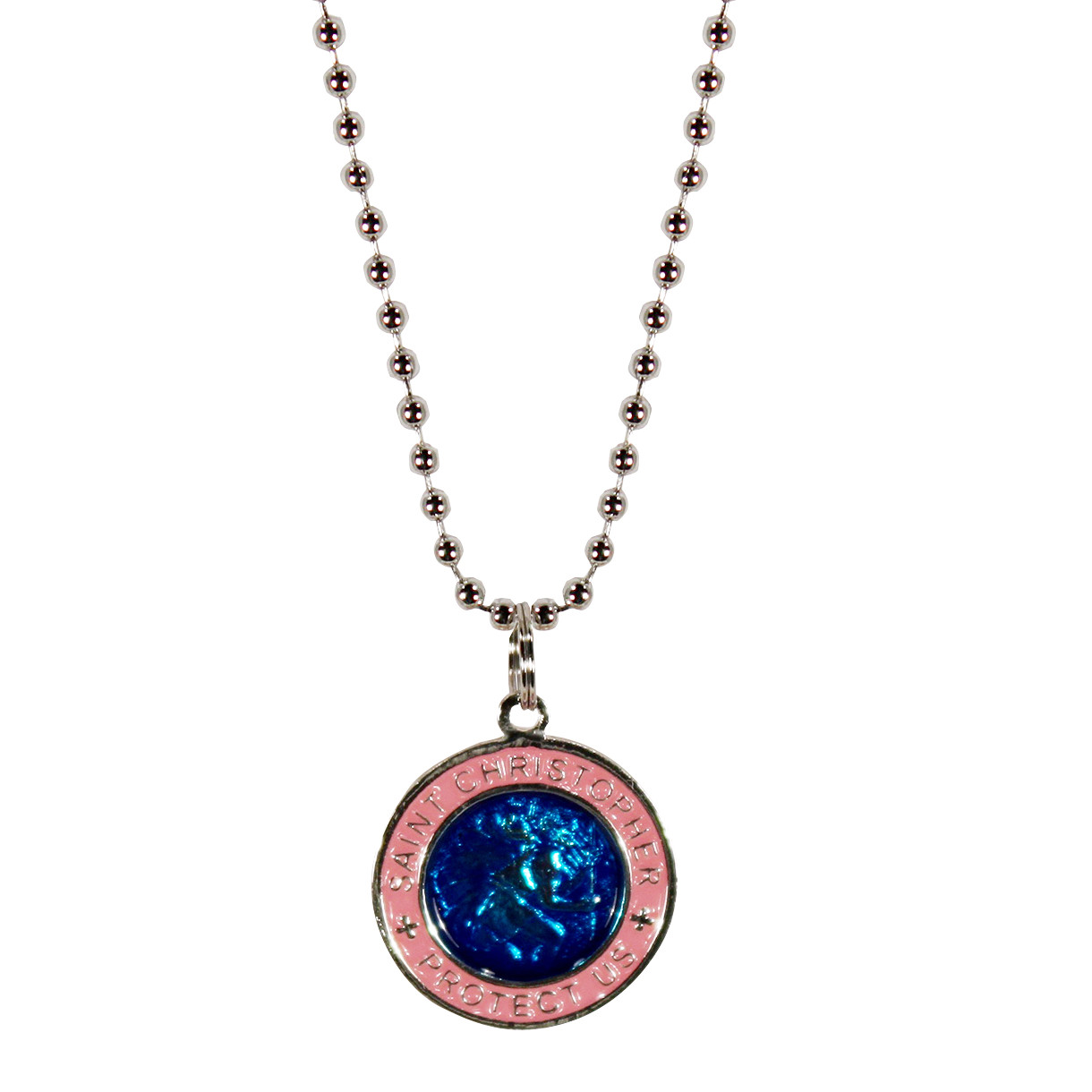 Beach Saint Small St. Christopher Necklace Medal – Penny Size Surf Necklace -New