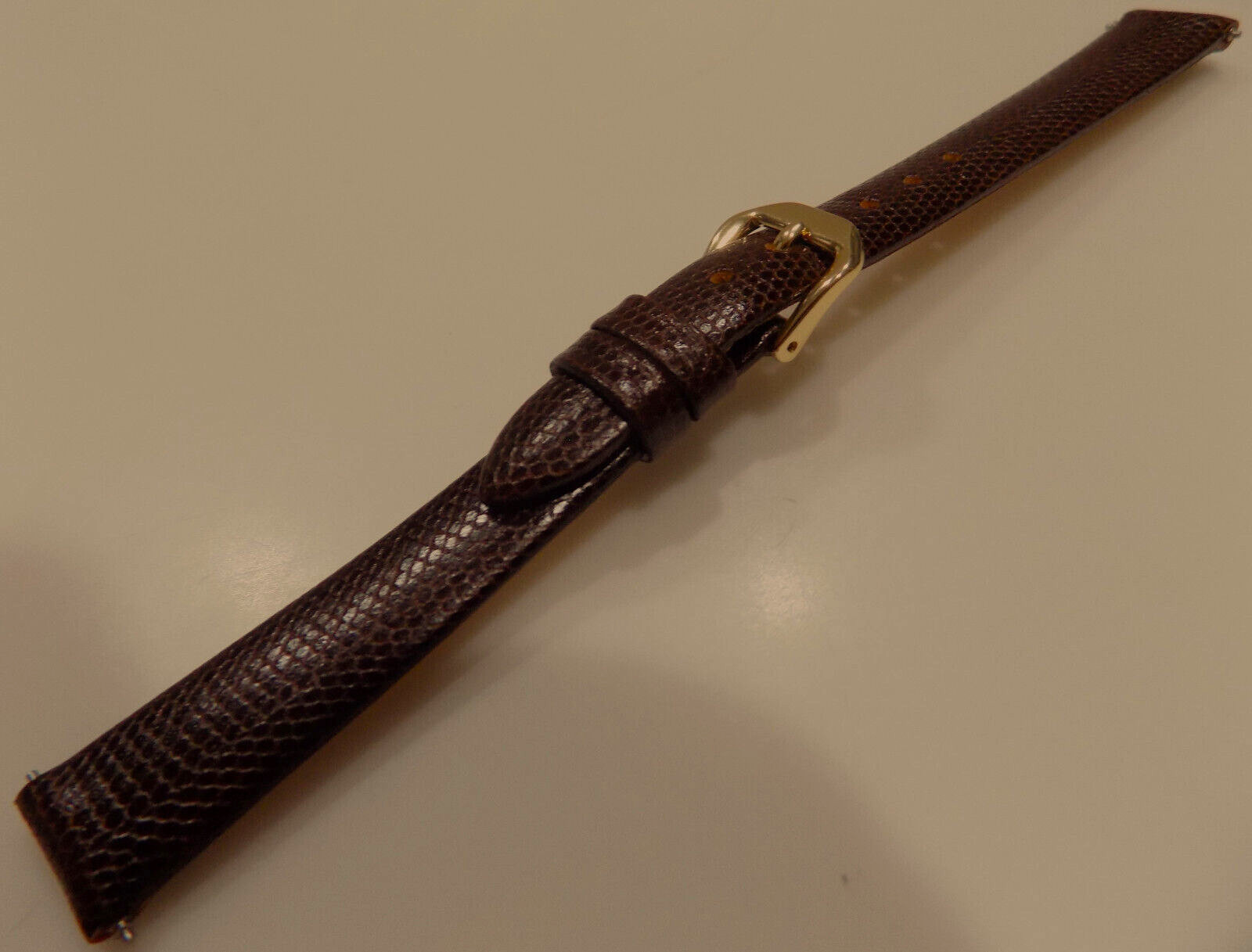 12mm Regular Brown Timex Simulated Lizard Grain Watch Band 7 3/16″ (184mm) Long