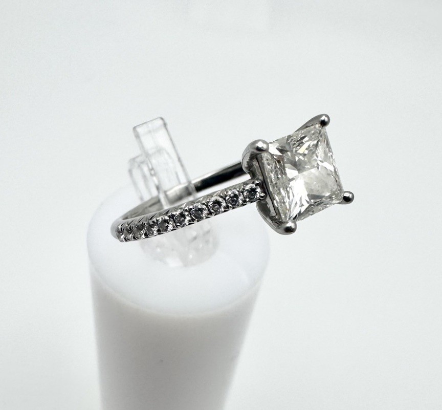 Tiffany & Co Novo Platinum 1.35 Ct Internally Flawless Princess Diamond Ring