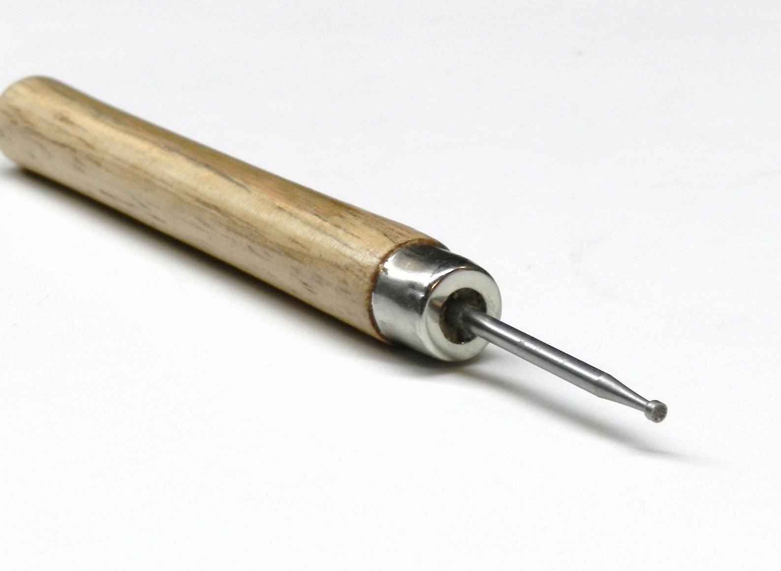Wire Rounder Tool with Wooden Handle Debur Wire End Wire Working Tool Round Bur