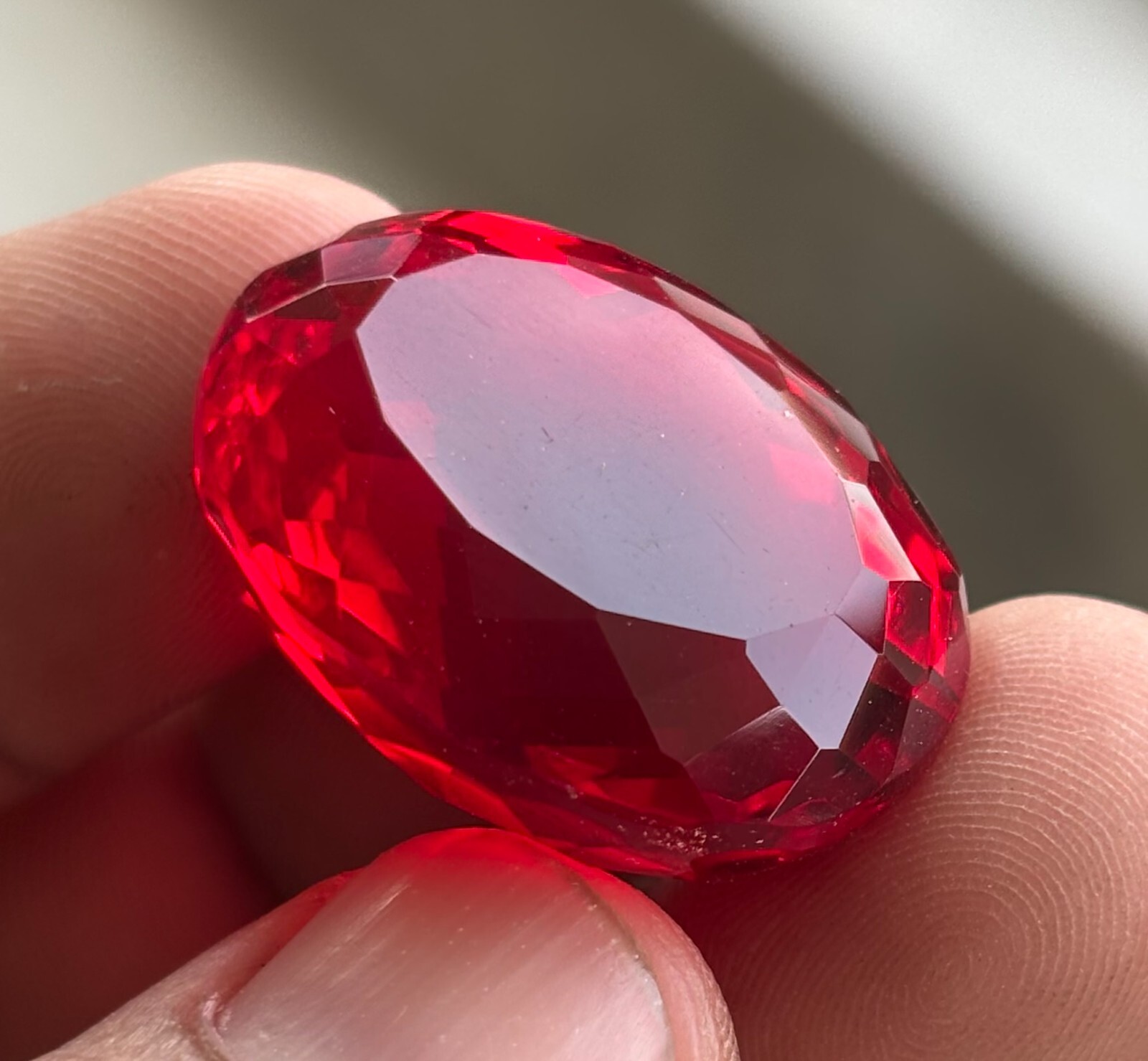 205 CT BIG SIZE Natural Certified Blood Red Ruby Oval Cut Loose Gemstone