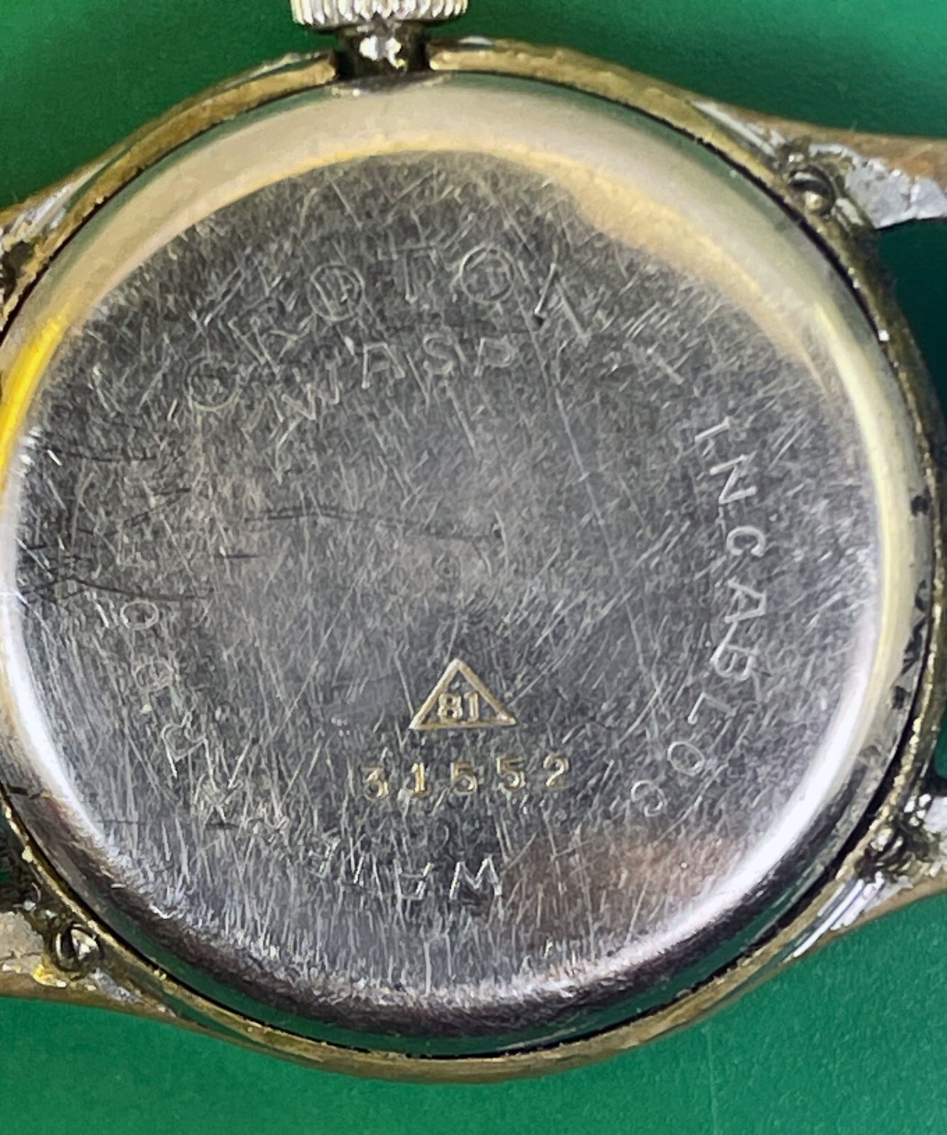 CROTON Wasp “Clamshell” case Vintage 40s Manual Wind Men’s Military Watch