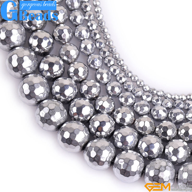 Golden Blue Rainbow Black Hematite Stone Smooth Round Wholesale 6mm 8mm gbeads